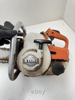 Vintage Stihl 08-S Chainsaw Bar & Chain RUNS ON STARTING FLUID! FREE SHIPPING