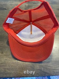 Vintage Stihl Chain Saws Patch Trucker Hat Snapback, Orange