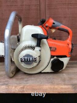 Vintage Stihl S10 Chainsaw 1968-1973 West Germany Chain Saw 21 Bar Works