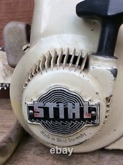 Vintage Stihl S10 Chainsaw 1968-1973 West Germany Chain Saw 21 Bar Works