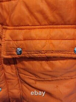 Vintage stihl Chain Saw Puffer Coat / jacket size medium serval zipper 70's-80's