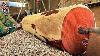 Woodworking Large Extremely Dangerous Horror Woodturning Skills Working With Giant Wood Lathe